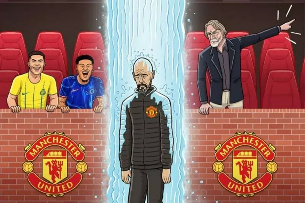 طرح جالب بلیچر ریپورت به مناسبت اخراج اریک تن هاگ از منچستریونایتد - اخبار منچستر یونایتد طرح جالب بلیچر ریپورت به مناسبت اخراج اریک تن هاگ از منچستریونایتد