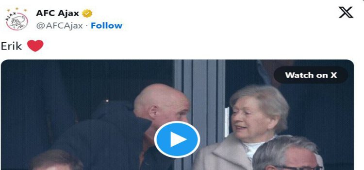 قلب قرمز آژاکس برای اریک تن‌هاخ! (عکس)‏