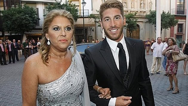 سرخیو راموس و مادرش سرخیو راموس و مادرش